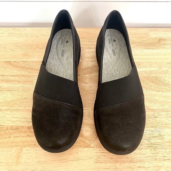 Clark’s Black Sillian Paz Slip on Comfort Walking Loafer Shoes, Women’s Size 12 - Picture 4 of 10